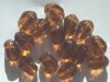 15 15x10mm Faceted Topaz Twist Vintage Acrylics